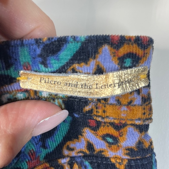 Pilcro Women Serif Legging Cords Corduroy Pants Paisley Abstract Colorful Mod 25 - Picture 7 of 13